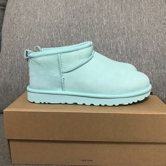 UGG Shoes - Ugg Classic Ultra Mini Sky Blue Boots